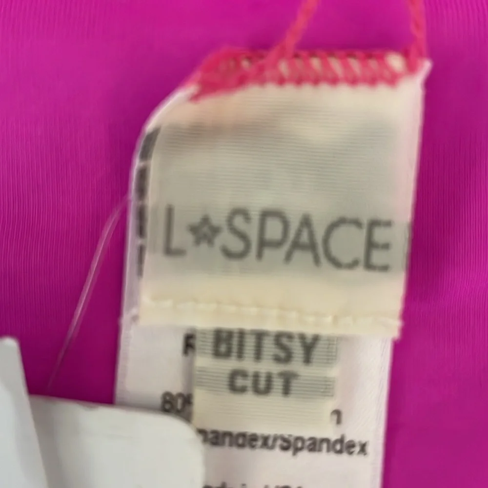 l*space Harrington‎ High Waist Bright Fuchsia Bitsy Bikini Bottom